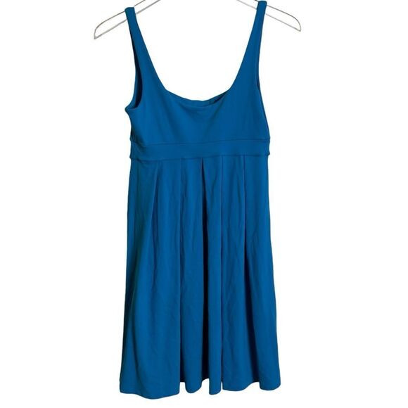 Susana Monaco Empire Waist Baby Doll Mini Dress in Vibrant Blue Size Small - Picture 3 of 5